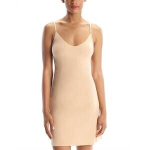 NEW COMMANDO classic tailored slip dress in true nude